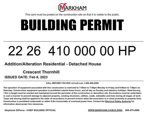Markham Building Permit Permitman