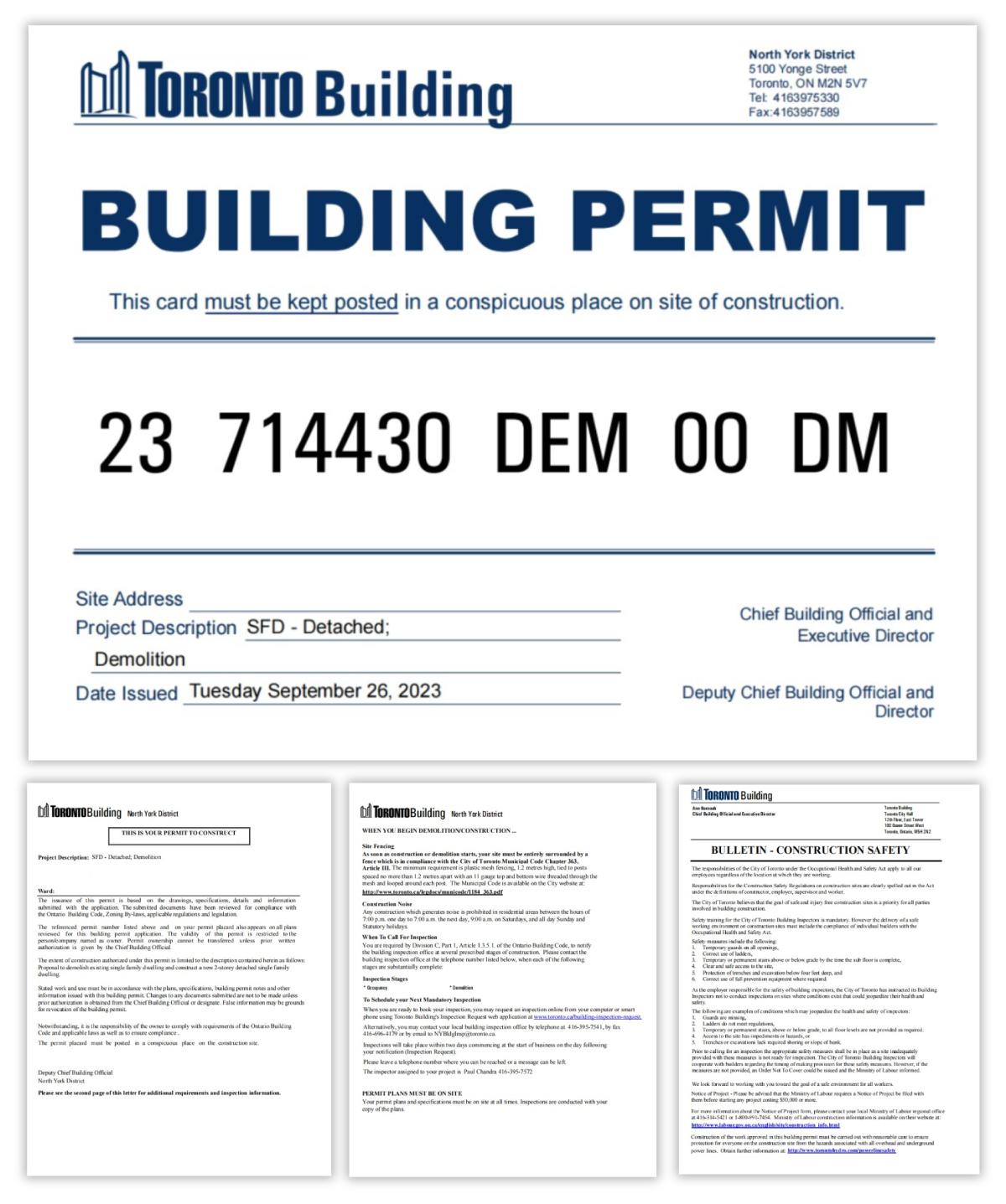 Permitman Demolished Permit Ontario Canada