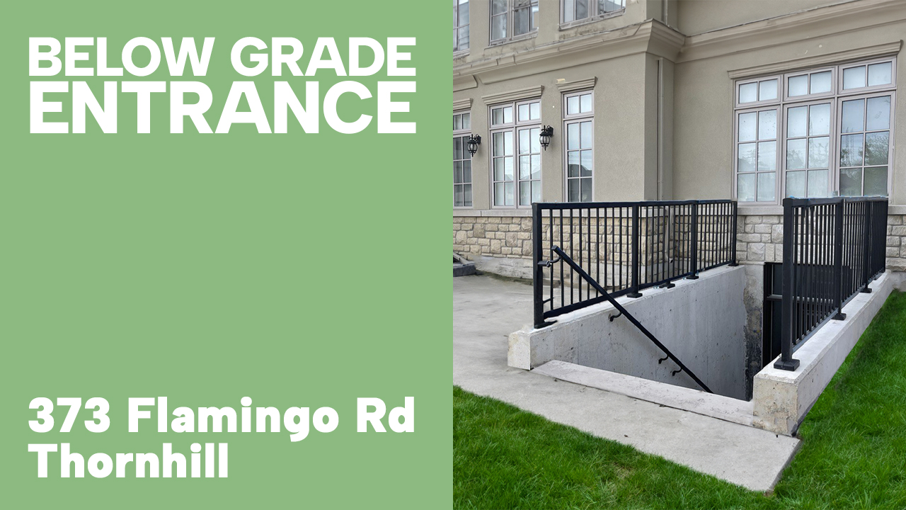 Below Grade Entrance – 373 Flamingo Rd, Thornhill