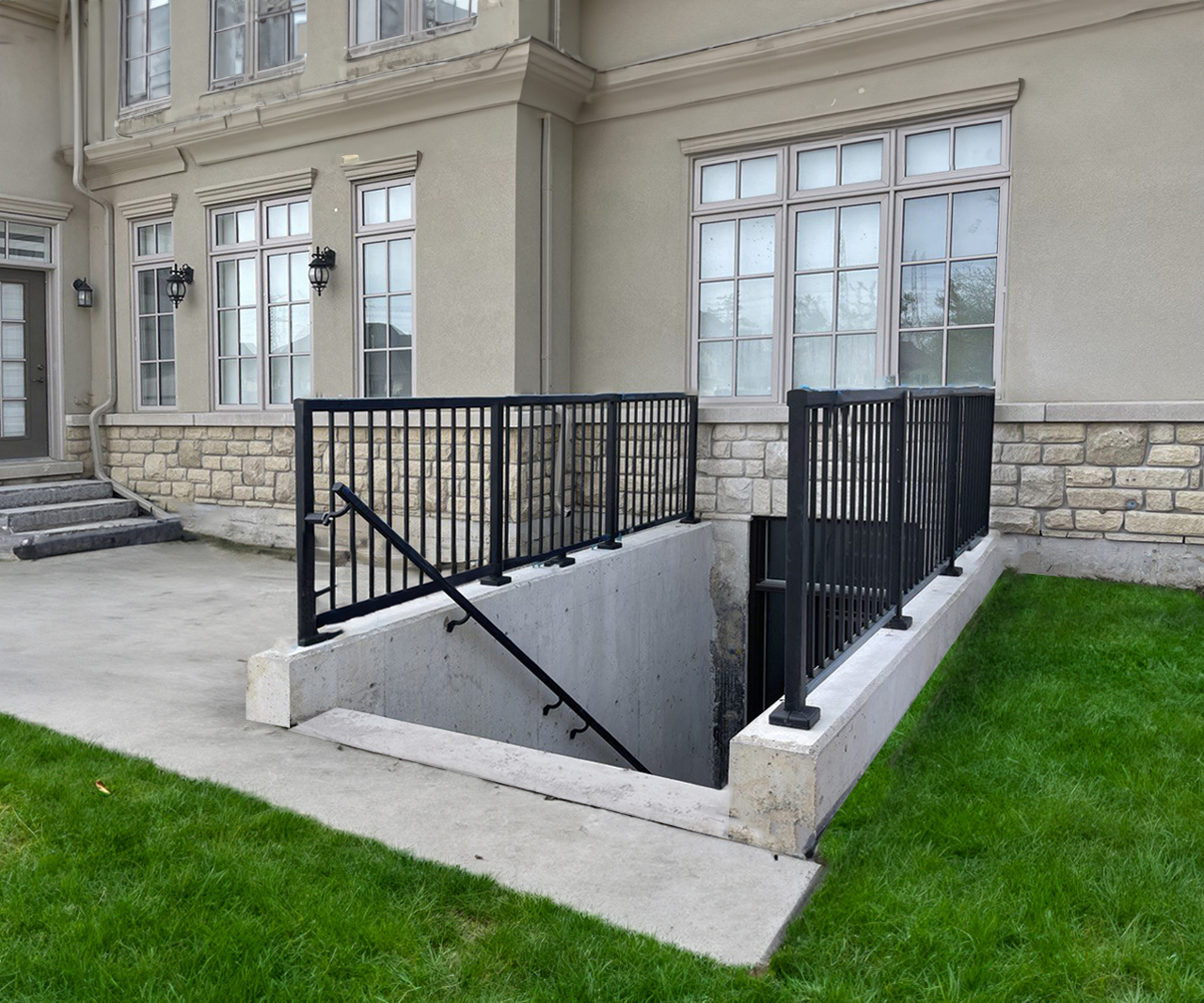 Below Grade Entrance permit drawings structural design
