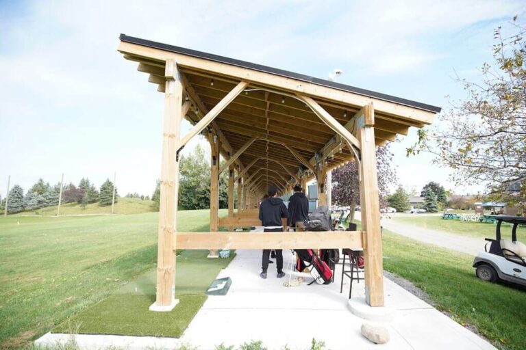Golf Driving Range Structure Design and Permit Side view