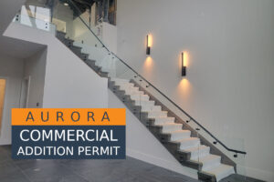 Commercial Addition & Interior Alteration Permit in Aurora including Zoning compliance review, Architectural layout design, Ontario Building Code matrix, Structural engineering, Mechanical engineering, HVAC, plumbing, sprinkler design, electerical design, interior design, 3d renders