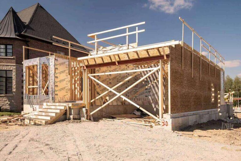 New Home Structural Design Wood Framing Stage